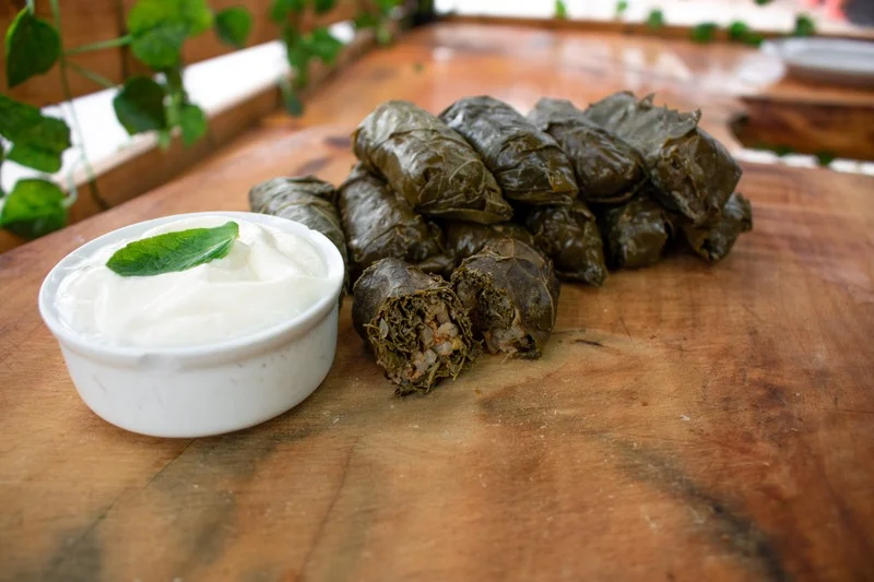 Hojas de parra rellenas